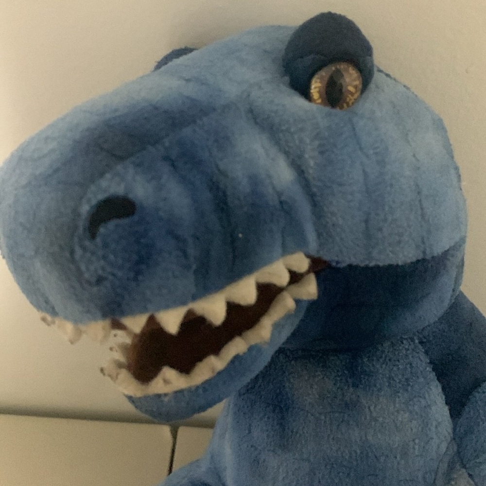 Build A Bear Workshop BAB Blue T-Rex Dinosaur Plush  Stuffed Animal - Picture 3 of 6